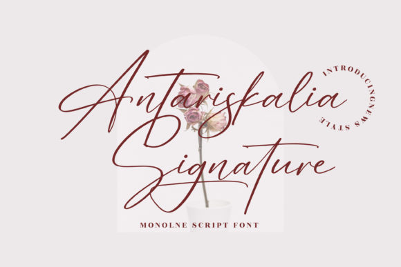 Antariskalia Signature: A Premium Script Font for Polished Branding