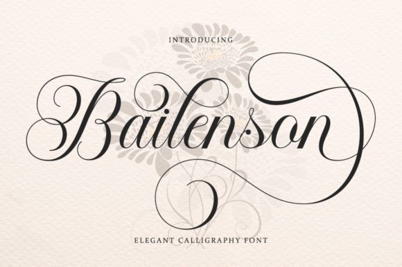 Bailenson Font: A Script Handwritten Typeface for Elegant Digital Branding