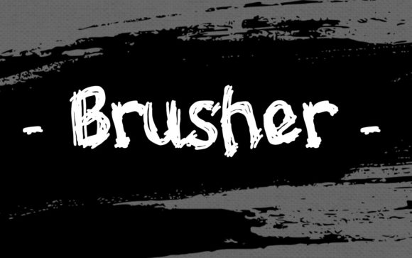 Brusher: A Creepy Display Font Worth Testing