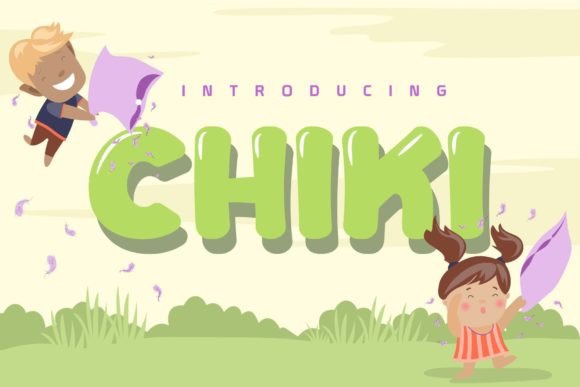 Chiki: A Playful Display Font for Handmade Labels & Printables