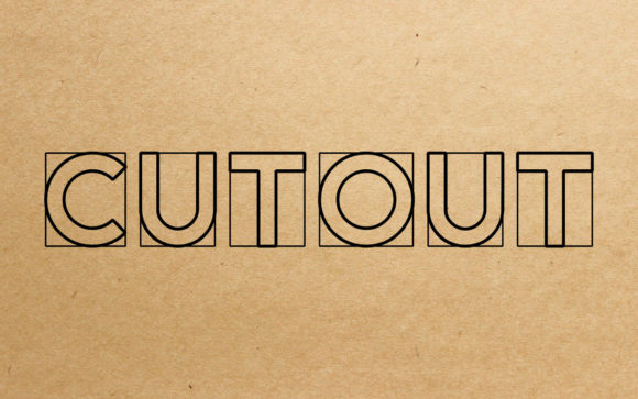 Cut Out Font: A Display Typeface That Cuts Through the Noise