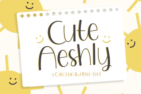 Cute Aeshly: A Playful Sans Serif Font for Campaigns That Feel Human