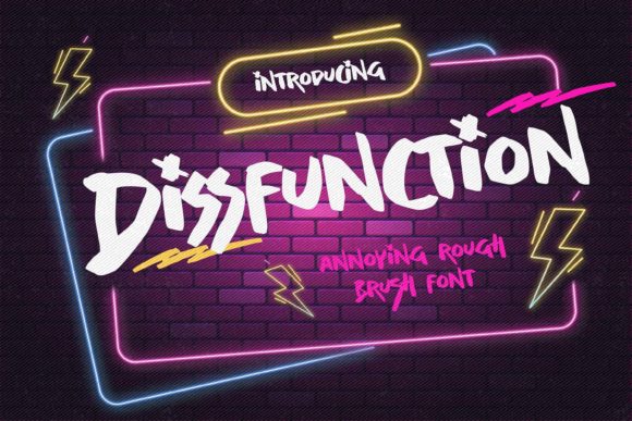 Dissfunction Font: A Handmade Display Typeface for Editorial Warmth