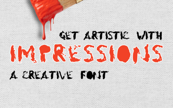 Impressions: A Creepy Display Font That Grabs Attention