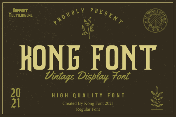 Kong Font: A Bold Vintage Display Typeface for Scroll-Stopping Campaigns