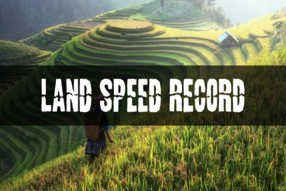 Land Speed Record: A Display Font for Editorial Impact