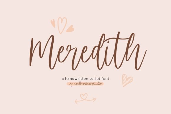 Meredith: A Handwritten Script Typeface for Digital Branding