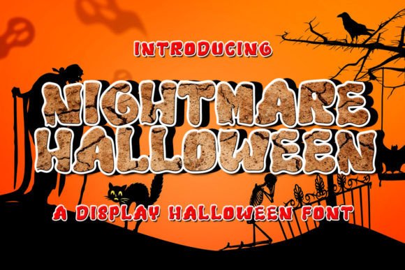 Nightmare Halloween Font: A Playful Display Typeface for Editorial Design