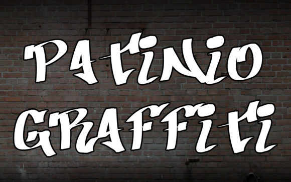 Patinio Graffiti: A Futuristic Display Font That Lands