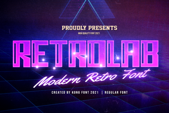 Retro Lab: A Playful Display Typeface for Thoughtful Design