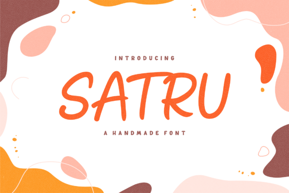 Satru: A Handmade Playful Display Font for Digital Charm