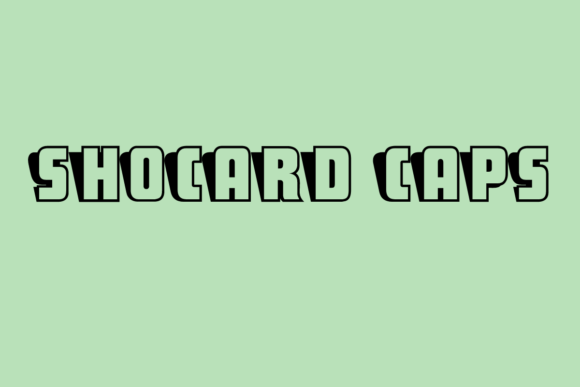 ShoCard Caps: A Retro Display Font for Editorial Impact