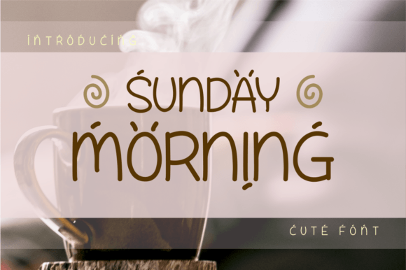 Sunday Morning Font: A Warm, Playful Display Typeface for Digital Brands