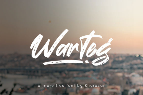 Warteg: A Refreshing Script Font for Modern Digital Brands