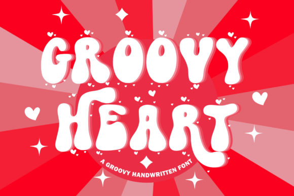 XGroovy Heart Font: A Retro Display Typeface That Pops on the Web